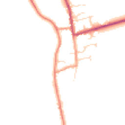Daytime road noise heatmap for HU12 0LE