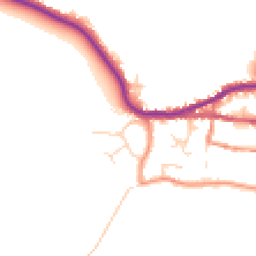 Daytime road noise heatmap for HU12 0ND