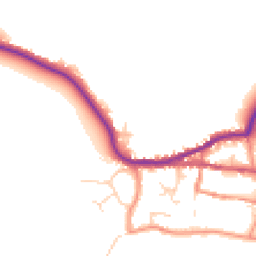 Daytime road noise heatmap for HU12 0NZ