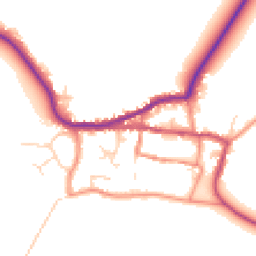 Daytime road noise heatmap for HU12 0RA