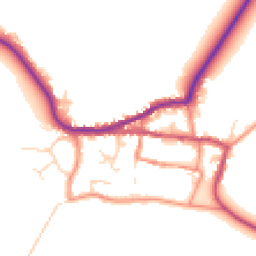 Daytime road noise heatmap for HU12 0RB