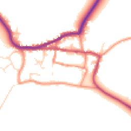 Daytime road noise heatmap for HU12 0RJ