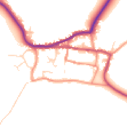 Daytime road noise heatmap for HU12 0RL