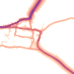 Daytime road noise heatmap for HU12 0SF
