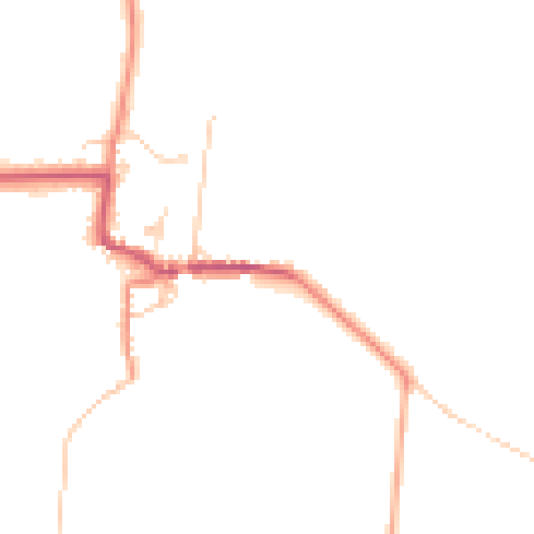 Daytime road noise heatmap for HU12 0TY