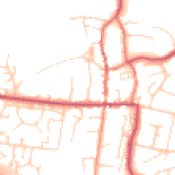 Daytime road noise heatmap for HU12 8EL