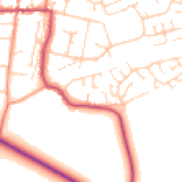 Daytime road noise heatmap for HU12 8FA
