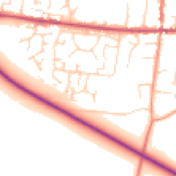 Daytime road noise heatmap for HU12 8FH