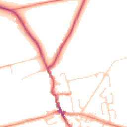 Daytime road noise heatmap for HU12 8FU