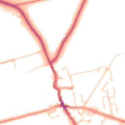 Daytime road noise heatmap for HU12 8FW