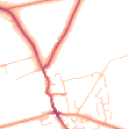 Daytime road noise heatmap for HU12 8FY
