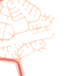 Daytime road noise heatmap for HU12 8GL