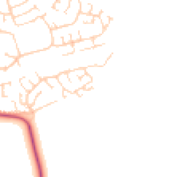 Daytime road noise heatmap for HU12 8GS