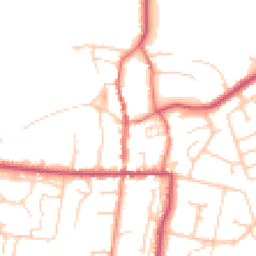 Daytime road noise heatmap for HU12 8JA