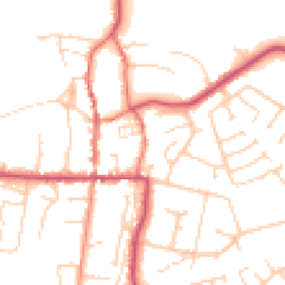 Daytime road noise heatmap for HU12 8JN