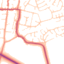 Daytime road noise heatmap for HU12 8LN