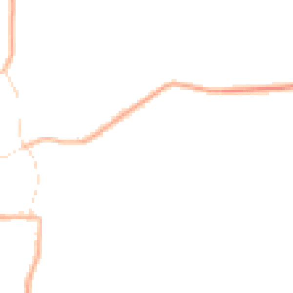 Night-time road noise heatmap for HU12 8LY