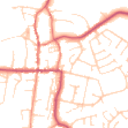 Daytime road noise heatmap for HU12 8PW