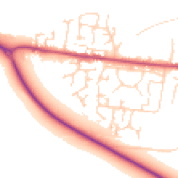 Daytime road noise heatmap for HU12 8RL