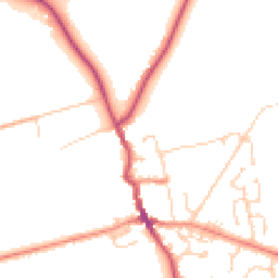 Daytime road noise heatmap for HU12 8SF