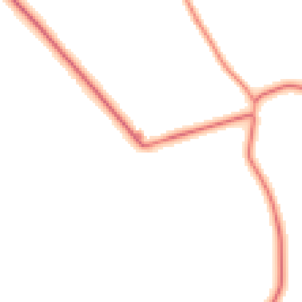 Daytime road noise heatmap for HU12 8ST