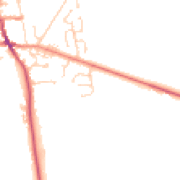Daytime road noise heatmap for HU12 8SZ