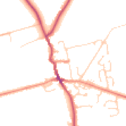 Daytime road noise heatmap for HU12 8UD