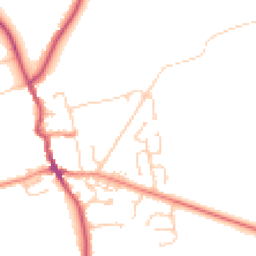 Daytime road noise heatmap for HU12 8UJ