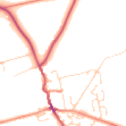 Daytime road noise heatmap for HU12 8WN