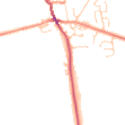 Daytime road noise heatmap for HU12 8XA