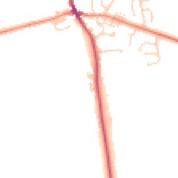Daytime road noise heatmap for HU12 8XB