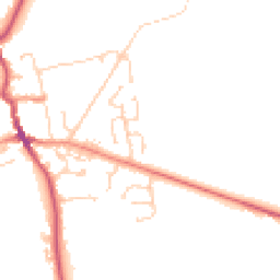 Daytime road noise heatmap for HU12 8XD