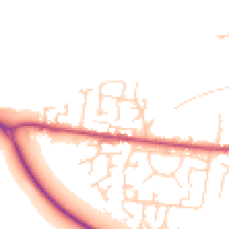 Daytime road noise heatmap for HU12 8XJ