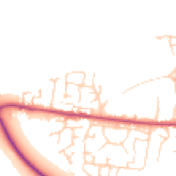 Daytime road noise heatmap for HU12 8XL