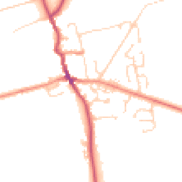 Daytime road noise heatmap for HU12 8XY
