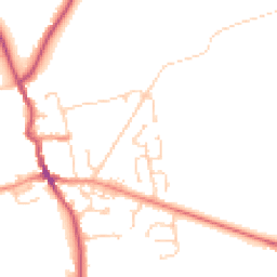 Daytime road noise heatmap for HU12 8XZ