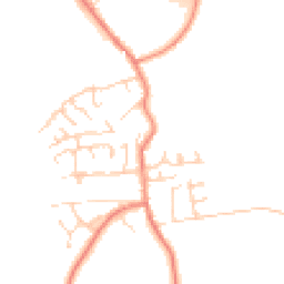 Daytime road noise heatmap for HU12 9DY