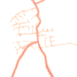 Daytime road noise heatmap for HU12 9EE