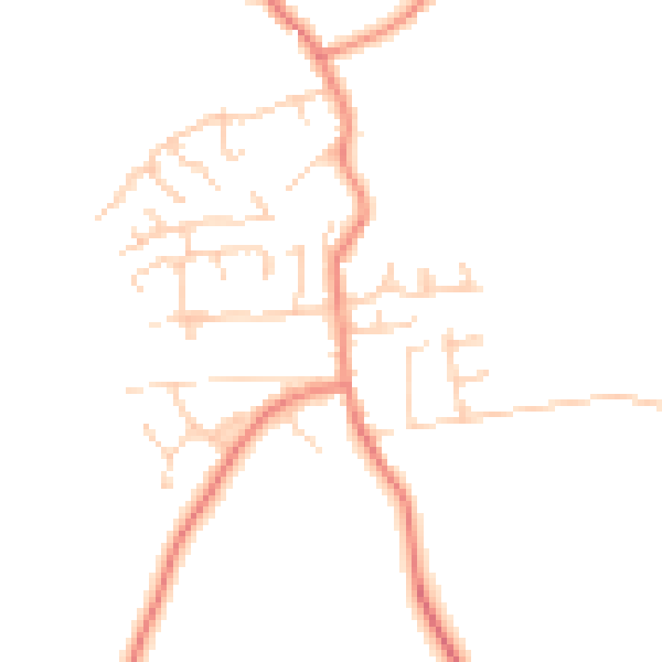 Daytime road noise heatmap for HU12 9EH
