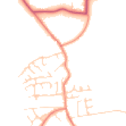 Daytime road noise heatmap for HU12 9ES
