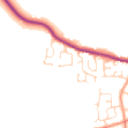 Daytime road noise heatmap for HU12 9GE