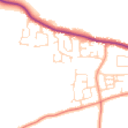Daytime road noise heatmap for HU12 9LE