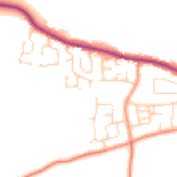 Daytime road noise heatmap for HU12 9LF