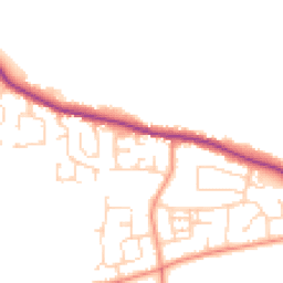 Daytime road noise heatmap for HU12 9LJ