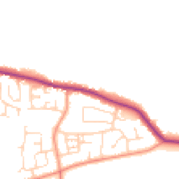 Daytime road noise heatmap for HU12 9ND