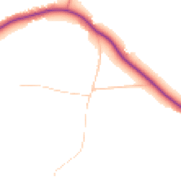 Daytime road noise heatmap for HU12 9NJ