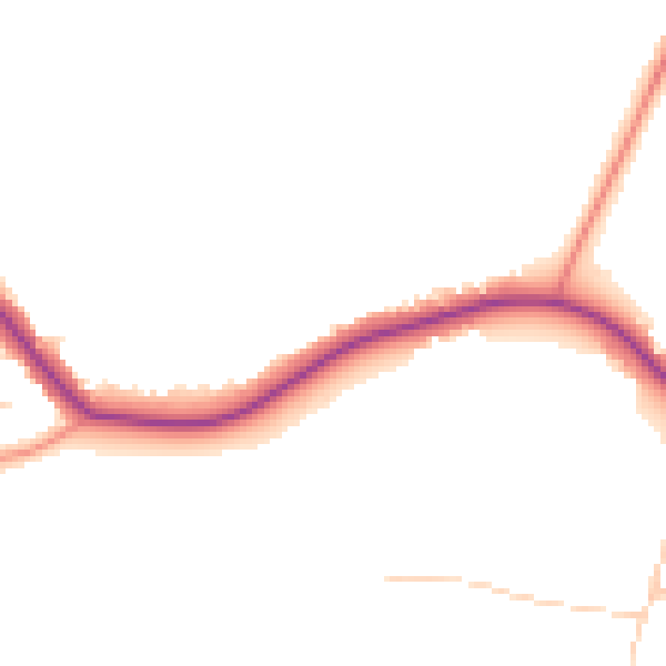 Daytime road noise heatmap for HU12 9NQ