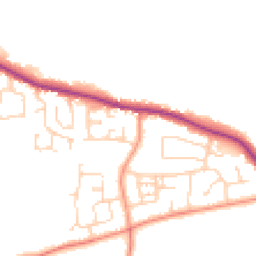 Daytime road noise heatmap for HU12 9NR