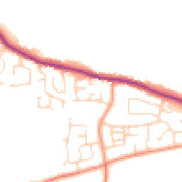 Daytime road noise heatmap for HU12 9NT