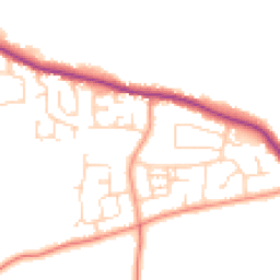Daytime road noise heatmap for HU12 9PB